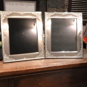 Two big sterling silver picture frames